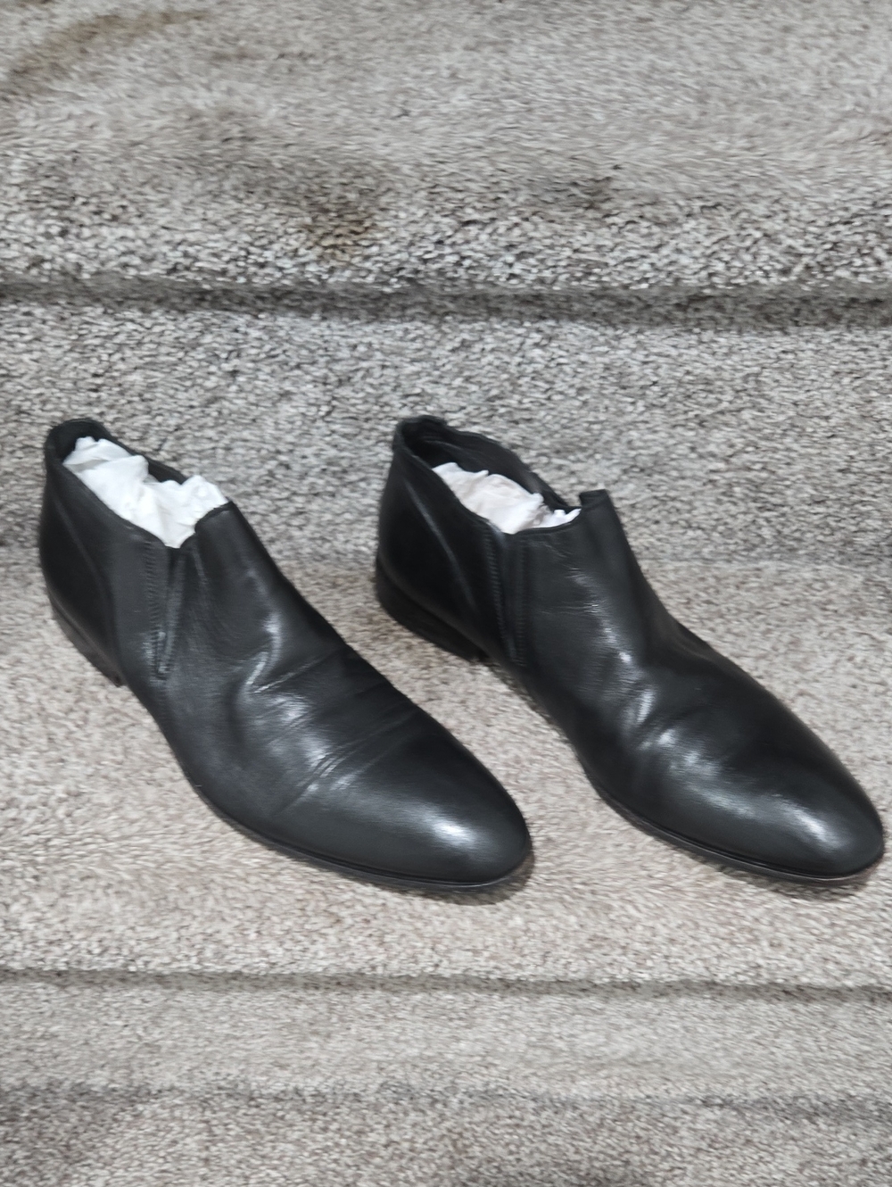 Calvin Klein Black Leather Slip-on Formal Shoes 8.5